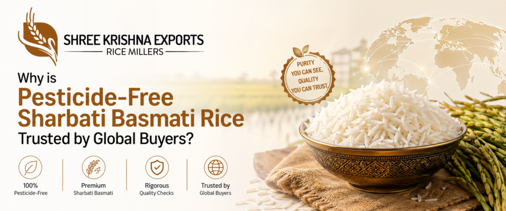 Why is Pesticide-Free Sharbati Basmati Rice Trusted by Global Buyers?