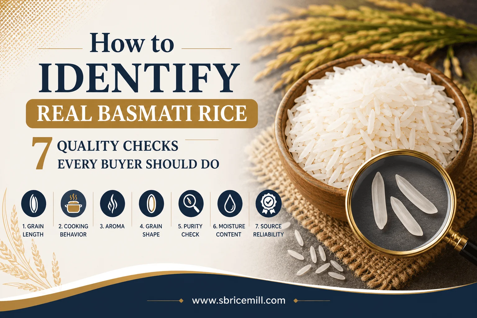 How to Identify Real Basmati Rice - 7 Quality Checks Every Buyer Should Do