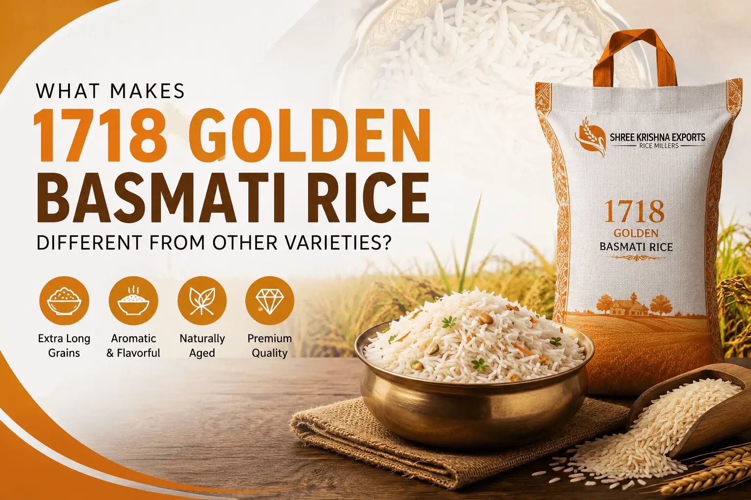 What Makes 1718 Golden Basmati Rice Different from Other Varieties?