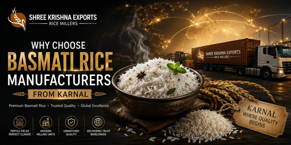 Why Choose Basmati Rice Manufacturers From Karnal