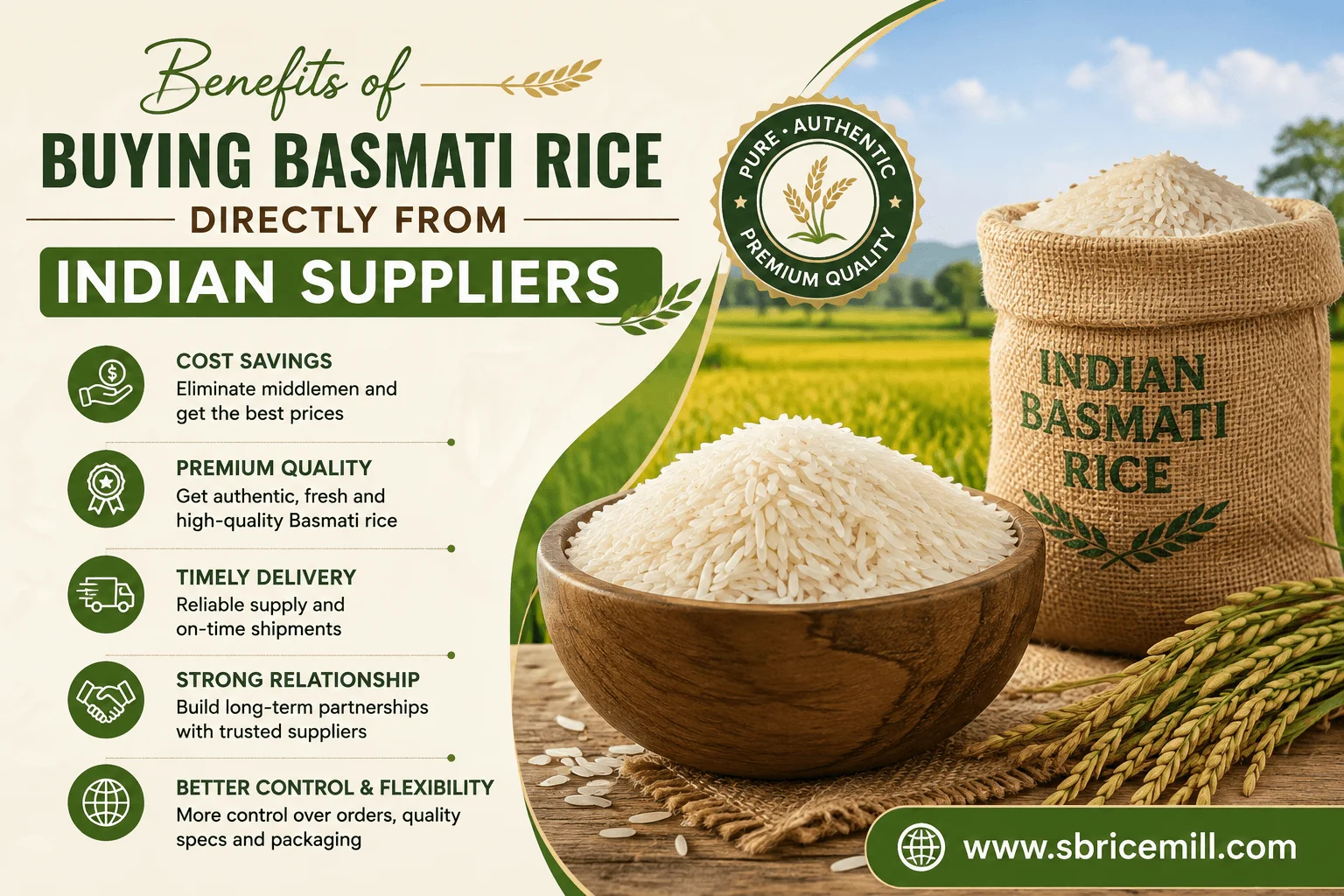 Benefits of Buying Basmati Rice Directly from Indian Suppliers